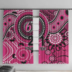 Sixers Cricket Custom Window Curtain Australian Aboriginal