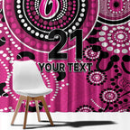 Sixers Cricket Custom Window Curtain Australian Aboriginal