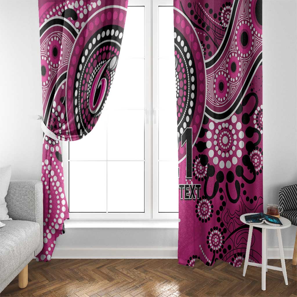 Sixers Cricket Custom Window Curtain Australian Aboriginal