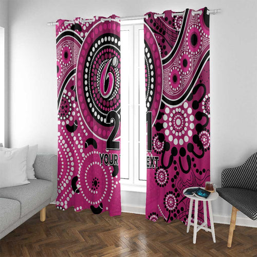 Sixers Cricket Custom Window Curtain Australian Aboriginal