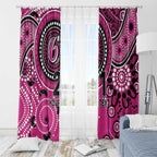 Sixers Cricket Custom Window Curtain Australian Aboriginal