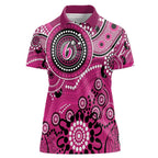 Sixers Cricket Custom Women Polo Shirt Australian Aboriginal