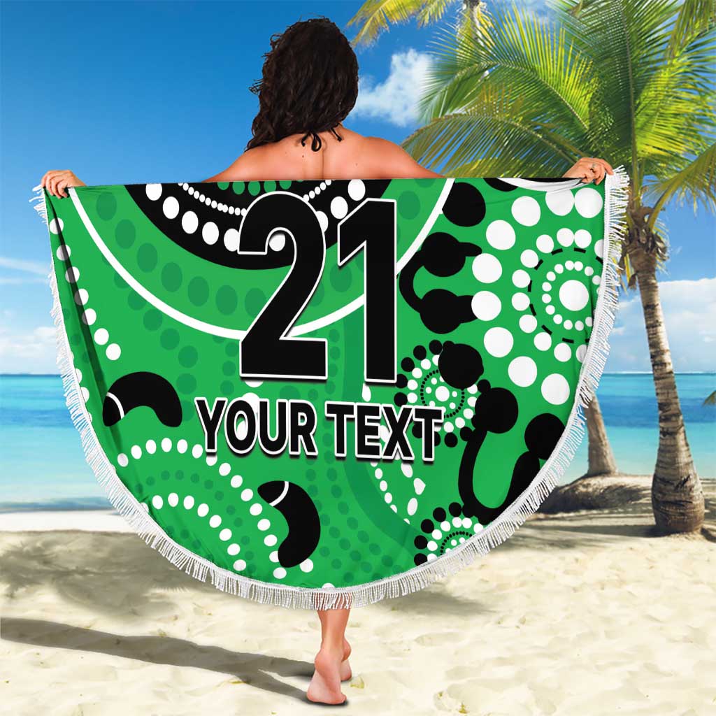 Stars Cricket Custom Beach Blanket Australian Aboriginal