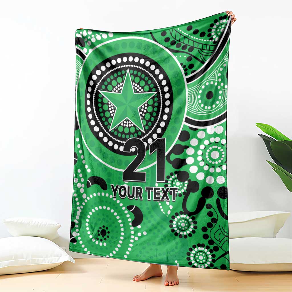 Stars Cricket Custom Blanket Australian Aboriginal