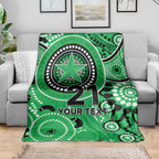 Stars Cricket Custom Blanket Australian Aboriginal