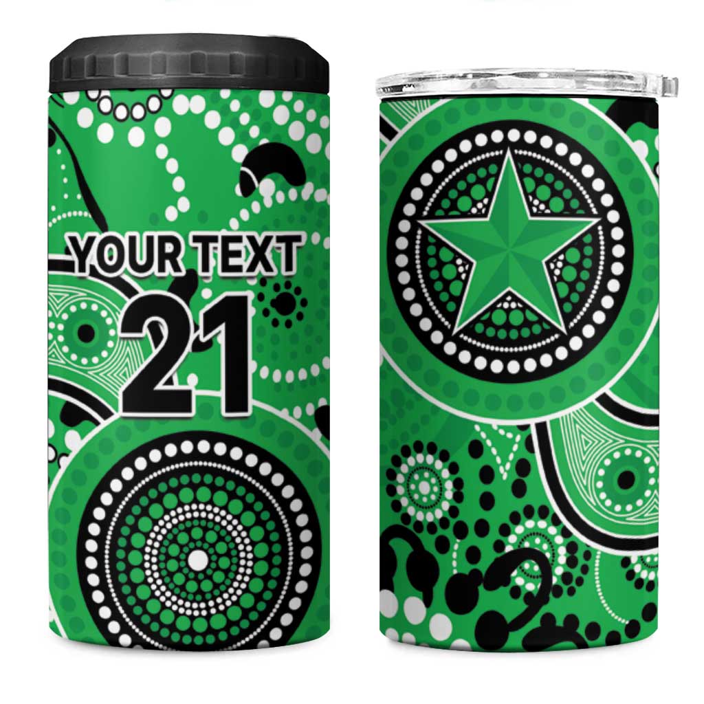 Stars Cricket Custom 4 in 1 Can Cooler Tumbler Australian Aboriginal