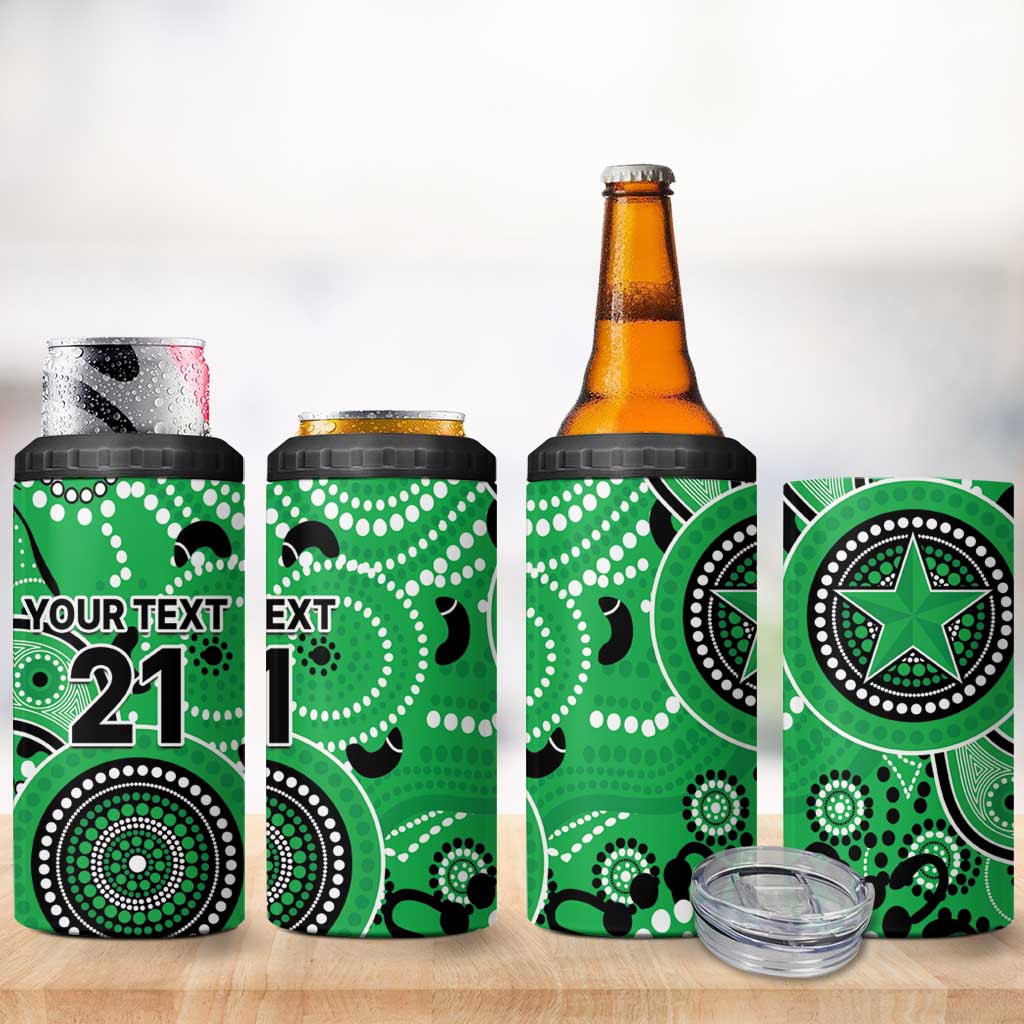 Stars Cricket Custom 4 in 1 Can Cooler Tumbler Australian Aboriginal