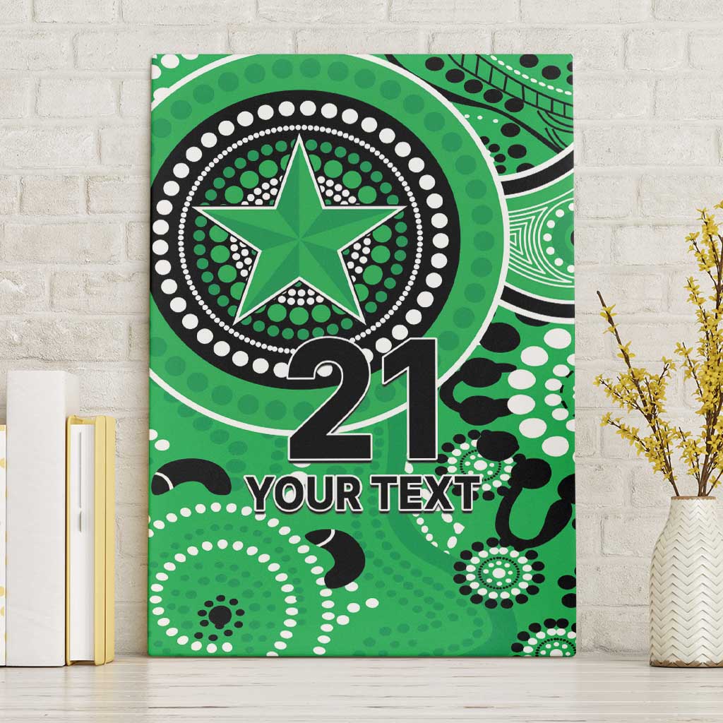 Stars Cricket Custom Canvas Wall Art Australian Aboriginal