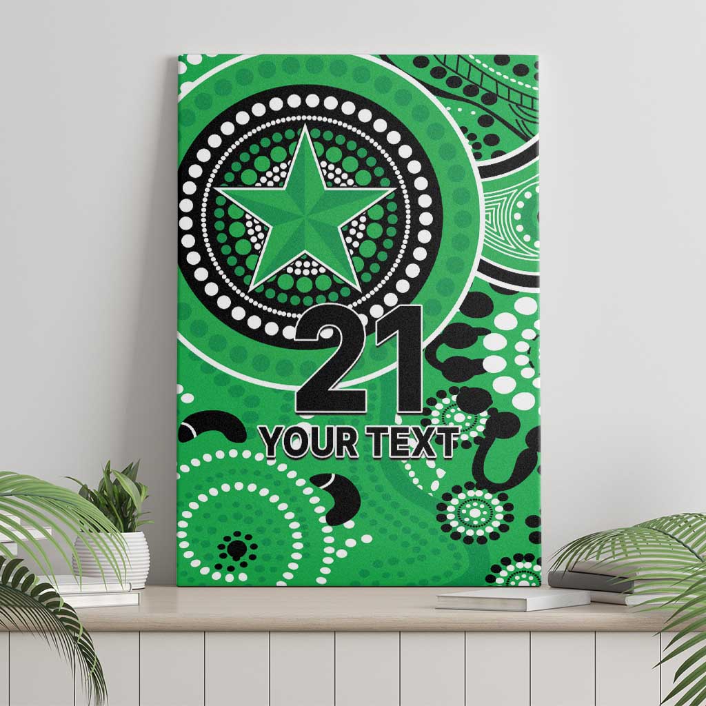 Stars Cricket Custom Canvas Wall Art Australian Aboriginal