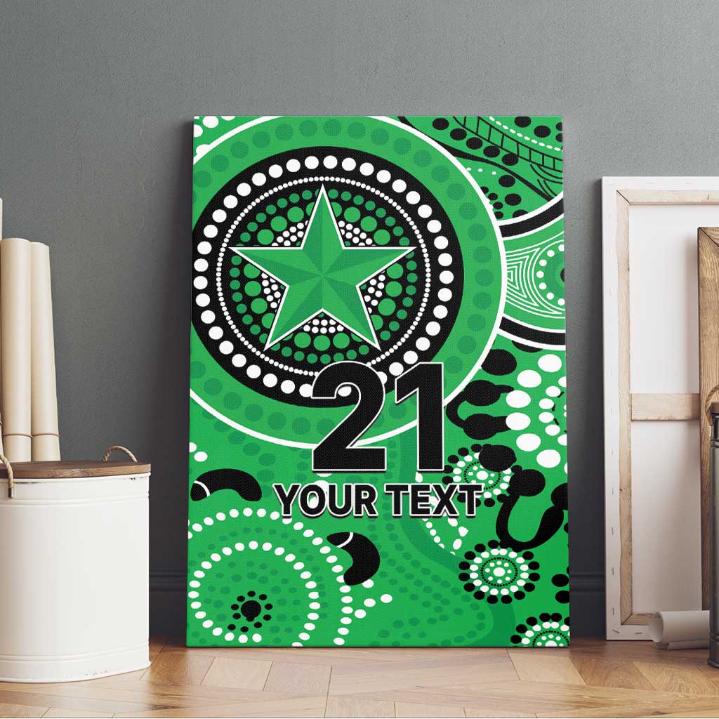 Stars Cricket Custom Canvas Wall Art Australian Aboriginal