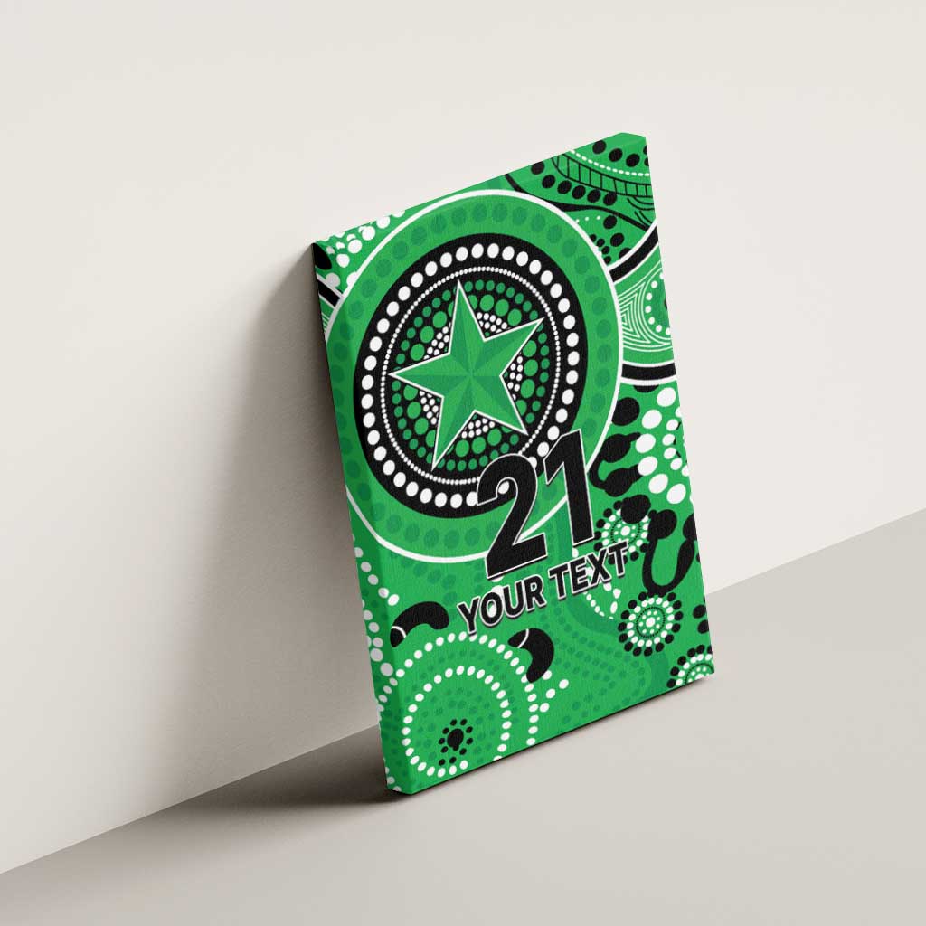 Stars Cricket Custom Canvas Wall Art Australian Aboriginal