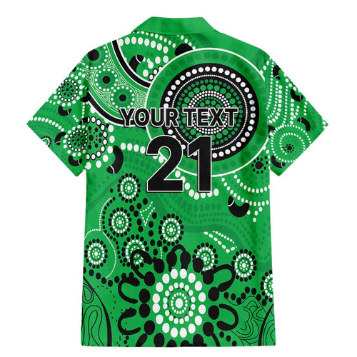 Stars Cricket Custom Family Matching Mermaid Dress and Hawaiian Shirt Australian Aboriginal