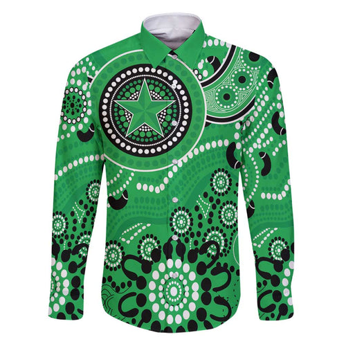 Stars Cricket Custom Family Matching Puletasi and Hawaiian Shirt Australian Aboriginal