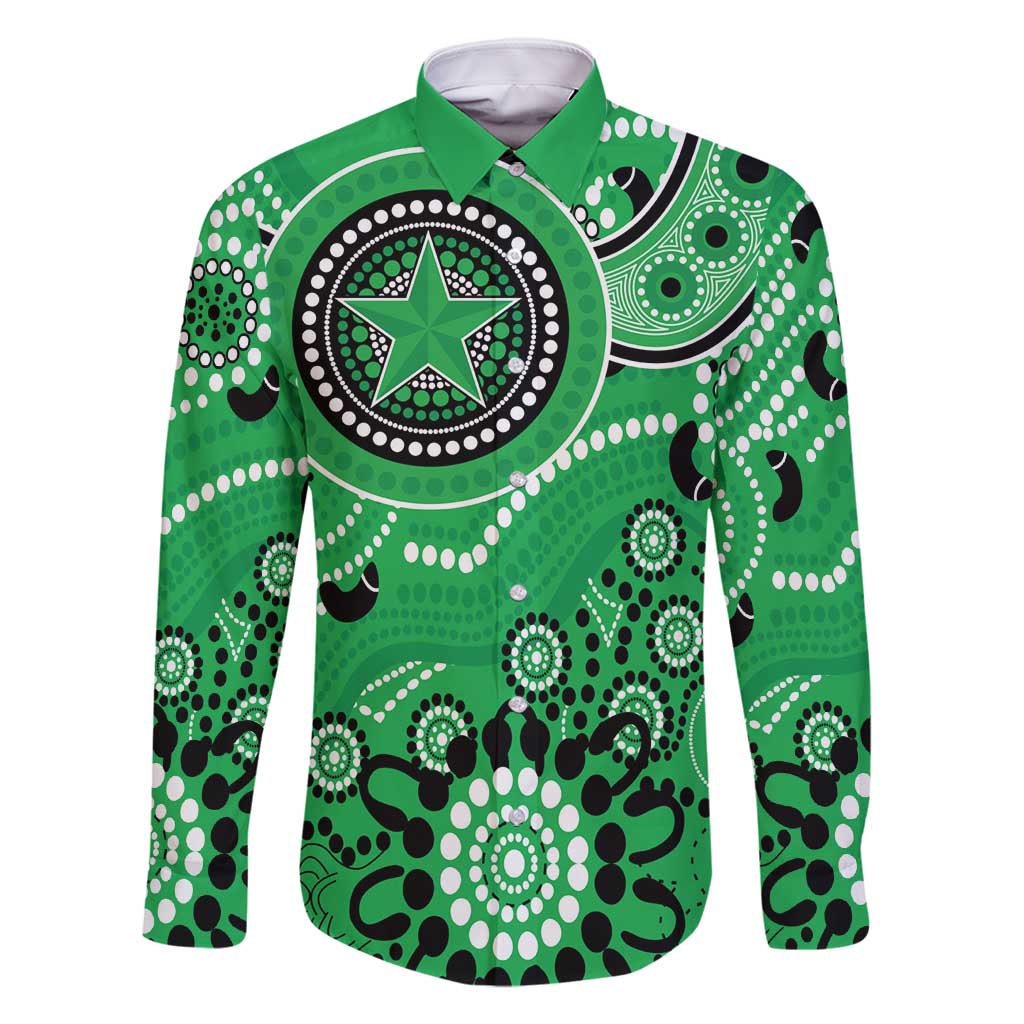 Stars Cricket Custom Family Matching Summer Maxi Dress and Hawaiian Shirt Australian Aboriginal