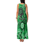Stars Cricket Custom Family Matching Tank Maxi Dress and Hawaiian Shirt Australian Aboriginal