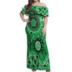 Stars Cricket Custom Off Shoulder Maxi Dress Australian Aboriginal