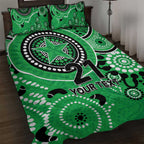 Stars Cricket Custom Quilt Bed Set Australian Aboriginal