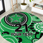 Stars Cricket Custom Round Carpet Australian Aboriginal