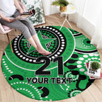 Stars Cricket Custom Round Carpet Australian Aboriginal