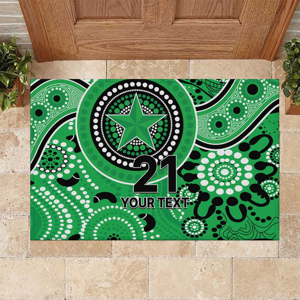 Stars Cricket Custom Rubber Doormat Australian Aboriginal