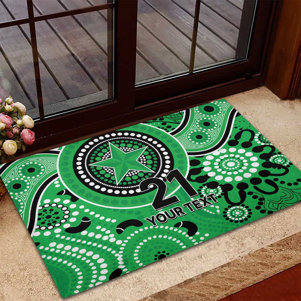 Stars Cricket Custom Rubber Doormat Australian Aboriginal