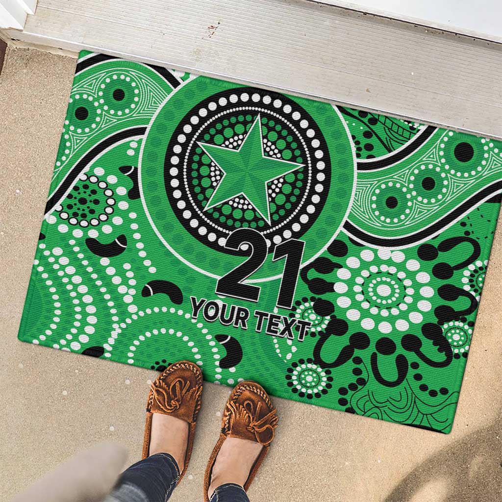 Stars Cricket Custom Rubber Doormat Australian Aboriginal