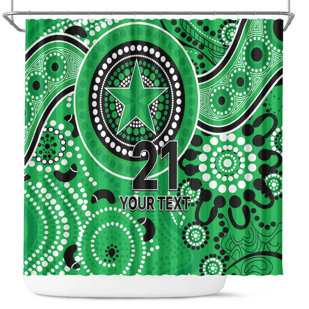 Stars Cricket Custom Shower Curtain Australian Aboriginal