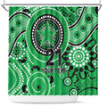 Stars Cricket Custom Shower Curtain Australian Aboriginal