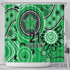 Stars Cricket Custom Shower Curtain Australian Aboriginal