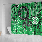 Stars Cricket Custom Shower Curtain Australian Aboriginal