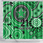 Stars Cricket Custom Shower Curtain Australian Aboriginal