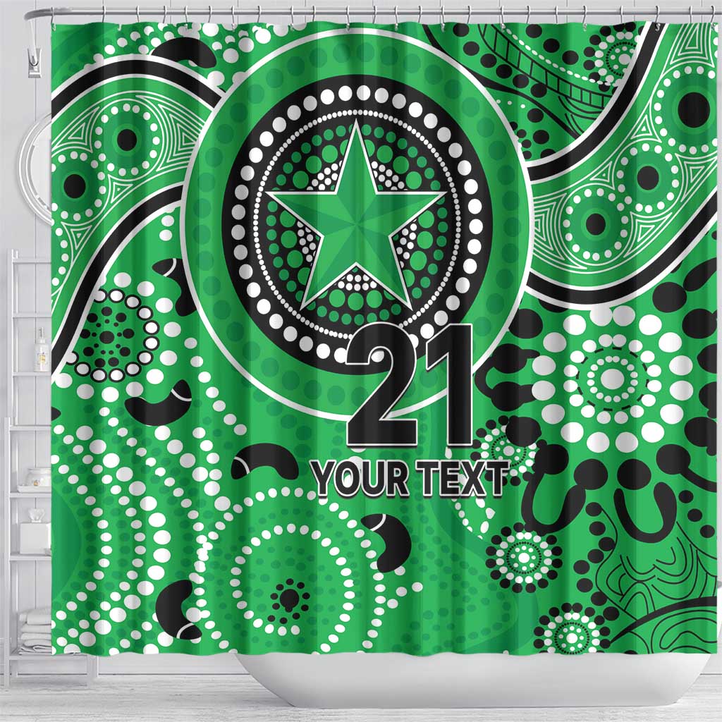 Stars Cricket Custom Shower Curtain Australian Aboriginal