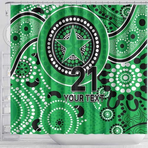 Stars Cricket Custom Shower Curtain Australian Aboriginal