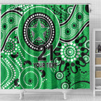 Stars Cricket Custom Shower Curtain Australian Aboriginal