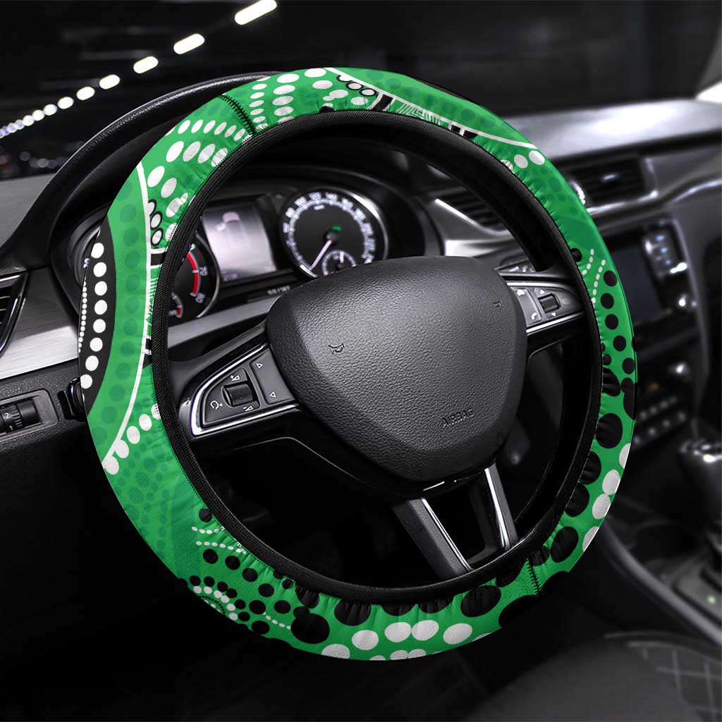 Stars Cricket Steering Wheel Cover Australian Aboriginal