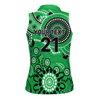 Stars Cricket Custom Women Sleeveless Polo Shirt Australian Aboriginal