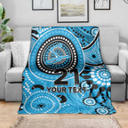 Strikers Cricket Custom Blanket Australian Aboriginal