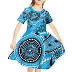 Strikers Cricket Custom Kid Short Sleeve Dress Australian Aboriginal
