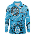 Strikers Cricket Custom Long Sleeve Polo Shirt Australian Aboriginal