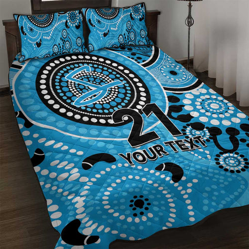 Strikers Cricket Custom Quilt Bed Set Australian Aboriginal