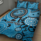 Strikers Cricket Custom Quilt Bed Set Australian Aboriginal