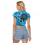 Strikers Cricket Custom Raglan Cropped T Shirt Australian Aboriginal