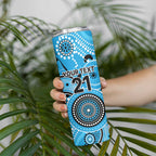 Strikers Cricket Custom Skinny Tumbler Australian Aboriginal