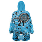Strikers Cricket Custom Wearable Blanket Hoodie Australian Aboriginal