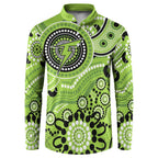 Thunder Cricket Custom Button Sweatshirt Australian Aboriginal