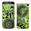 Thunder Cricket Custom 4 in 1 Can Cooler Tumbler Australian Aboriginal