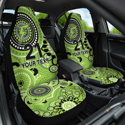 Thunder Cricket Custom Car Seat Cover Australian Aboriginal