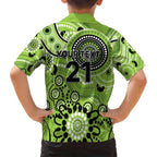 Thunder Cricket Custom Family Matching Tank Maxi Dress and Hawaiian Shirt Australian Aboriginal