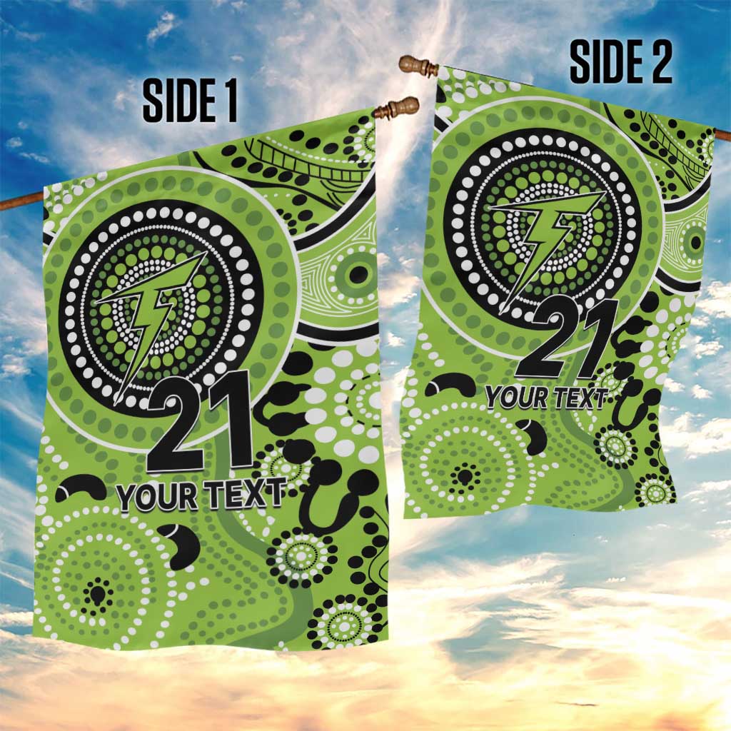 Thunder Cricket Custom Garden Flag Australian Aboriginal