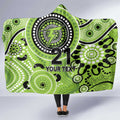 Thunder Cricket Custom Hooded Blanket Australian Aboriginal